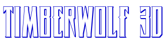 Timberwolf 3D Schriftart